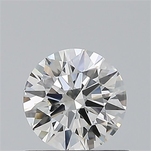 Picture of Natural Diamond 0.52 Carats, Round with Excellent Cut, G Color, IF Clarity and Certified by HRD