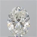 Natural Diamond 1.51 Carats, Oval with  Cut, I Color, SI2 Clarity and Certified by GIA