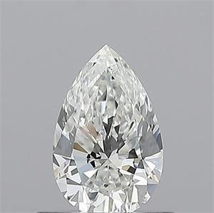 Picture of Natural Diamond 0.53 Carats, Pear with  Cut, G Color, VS1 Clarity and Certified by GIA