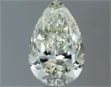 Natural Diamond 0.90 Carats, Pear with  Cut, J Color, VS1 Clarity and Certified by IGI