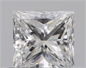 Diamante Natural 0.51 quilates, Princesa , Color D, claridad VS1 y certificado GIA
