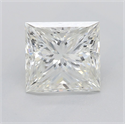 Natural Diamond 2.01 Carats, Princess with  Cut, J Color, VS1 Clarity and Certified by GIA