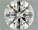 Natural Diamond 0.70 Carats, Round with Excellent Cut, I Color, VVS2 Clarity and Certified by GIA