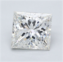 Diamante Natural 1.72 quilates, Princesa , Color H, claridad I1 y certificado GIA