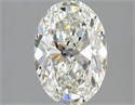 Natural Diamond 2.01 Carats, Oval with  Cut, I Color, SI2 Clarity and Certified by GIA