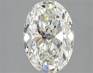 Picture of Natural Diamond 2.01 Carats, Oval with  Cut, I Color, SI2 Clarity and Certified by GIA