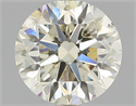 Natural Diamond 1.32 Carats, Round with Very Good Cut, N Color, I1 Clarity and Certified by GIA