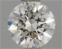 Natural Diamond 0.70 Carats, Round with Very Good Cut, I Color, VVS2 Clarity and Certified by IGI