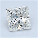 Natural Diamond 1.51 Carats, Princess with  Cut, H Color, VS2 Clarity and Certified by GIA