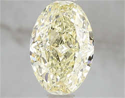 Picture of Lab Grown Diamond 2.04 Carats, Oval with  Cut, Fancy Intense Yellow Color, VS2 Clarity and Certified by IGI