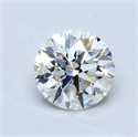 Natural Diamond 1.03 Carats, Round with Excellent Cut, I Color, VVS1 Clarity and Certified by GIA