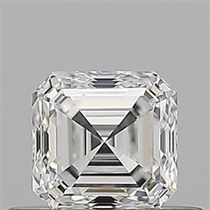 Picture of Natural Diamond 0.50 Carats, Asscher with  Cut, E Color, VVS1 Clarity and Certified by GIA