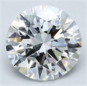 Natural Diamond 2.51 Carats, Round with Excellent Cut, E Color, VS1 Clarity and Certified by GIA