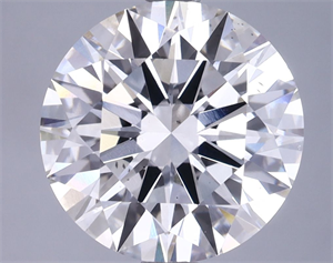 Picture of Lab Grown Diamond 4.86 Carats, Round with Ideal Cut, G Color, VS2 Clarity and Certified by IGI
