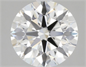 Lab Grown Diamond 2.06 Carats, Round with Ideal Cut, H Color, VVS2 Clarity and Certified by IGI