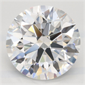 Lab Grown Diamond 3.66 Carats, Round with Excellent Cut, D Color, IF Clarity and Certified by GIA