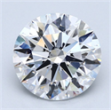 Natural Diamond 5.02 Carats, Round with Excellent Cut, D Color, SI2 Clarity and Certified by GIA