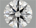 Lab Grown Diamond 1.31 Carats, Round with Ideal Cut, F Color, VS2 Clarity and Certified by IGI