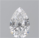 Diamante Natural 0.70 quilates, De pera , Color D, claridad VVS2 y certificado GIA