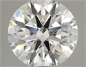 Lab Grown Diamond 1.07 Carats, Round with Ideal Cut, D Color, VVS2 Clarity and Certified by IGI
