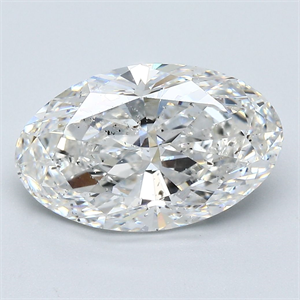 Picture of Natural Diamond 3.50 Carats, Oval with  Cut, F Color, SI2 Clarity and Certified by GIA