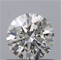 Natural Diamond 0.70 Carats, Round with Excellent Cut, H Color, VVS2 Clarity and Certified by IGI