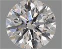Natural Diamond 0.82 Carats, Round with Excellent Cut, D Color, I1 Clarity and Certified by GIA