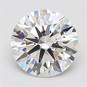 Picture of Lab Grown Diamond 4.30 Carats, Round with Ideal Cut, E Color, VVS1 Clarity and Certified by IGI