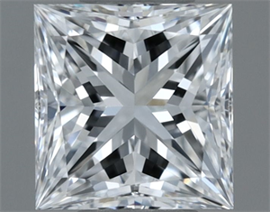 Foto Diamante Natural 0.50 quilates, Princesa , Color E, claridad IF y certificado GIA de