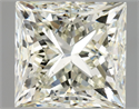 Natural Diamond 3.01 Carats, Princess with  Cut, L Color, SI1 Clarity and Certified by GIA