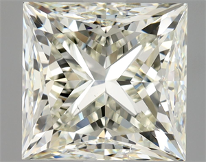 Picture of Natural Diamond 3.01 Carats, Princess with  Cut, L Color, SI1 Clarity and Certified by GIA