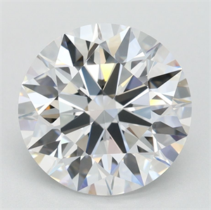 Picture of Lab Grown Diamond 2.66 Carats, Round with Ideal Cut, D Color, VVS1 Clarity and Certified by IGI