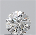 Natural Diamond 0.40 Carats, Round with Excellent Cut, H Color, VVS1 Clarity and Certified by GIA
