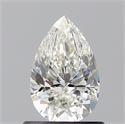 Natural Diamond 0.76 Carats, Pear with  Cut, H Color, VVS2 Clarity and Certified by GIA