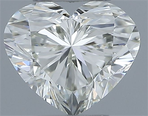 Picture of Natural Diamond 0.50 Carats, Heart with  Cut, J Color, VVS2 Clarity and Certified by IGI