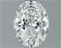 Natural Diamond 0.90 Carats, Oval with  Cut, I Color, VVS2 Clarity and Certified by GIA
