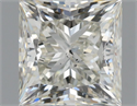 Natural Diamond 1.70 Carats, Princess with  Cut, J Color, SI2 Clarity and Certified by GIA