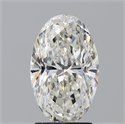 Natural Diamond 2.50 Carats, Oval with  Cut, I Color, SI2 Clarity and Certified by GIA