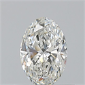 Natural Diamond 0.50 Carats, Oval with  Cut, G Color, VS1 Clarity and Certified by GIA