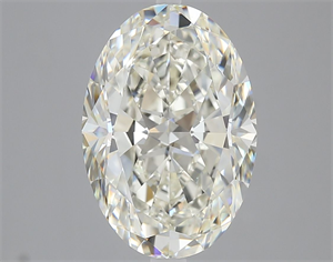 Foto Diamante Natural 5.01 quilates, Ovalado , Color J, claridad VS2 y certificado GIA de