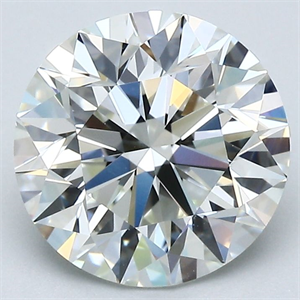 Picture of Natural Diamond 3.00 Carats, Round with Excellent Cut, I Color, VS1 Clarity and Certified by GIA