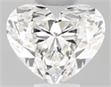 Natural Diamond 0.50 Carats, Heart with  Cut, H Color, IF Clarity and Certified by GIA