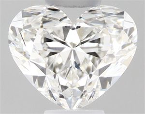 Picture of Natural Diamond 0.50 Carats, Heart with  Cut, H Color, IF Clarity and Certified by GIA