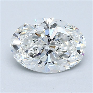 Picture of Natural Diamond 1.20 Carats, Oval with  Cut, F Color, SI1 Clarity and Certified by GIA
