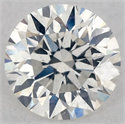 Natural Diamond 0.58 Carats, Round with Excellent Cut, H Color, I1 Clarity and Certified by GIA