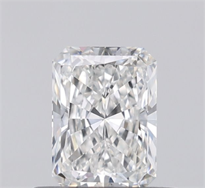 Picture of Natural Diamond 0.55 Carats, Radiant with  Cut, E Color, VS2 Clarity and Certified by IGI