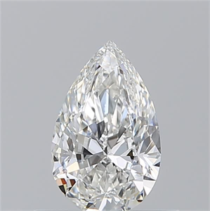 Picture of Natural Diamond 0.52 Carats, Pear with  Cut, G Color, VVS2 Clarity and Certified by GIA