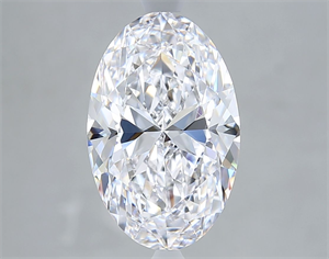 Picture of Natural Diamond 4.03 Carats, Oval with  Cut, D Color, VVS1 Clarity and Certified by GIA
