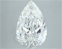 Natural Diamond 7.22 Carats, Pear with  Cut, F Color, SI1 Clarity and Certified by GIA