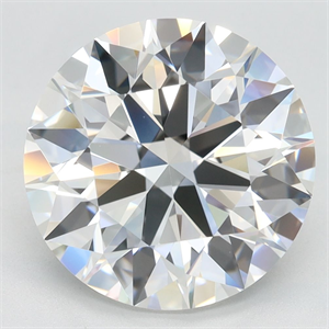 Picture of Lab Grown Diamond 4.52 Carats, Round with Ideal Cut, F Color, IF Clarity and Certified by IGI